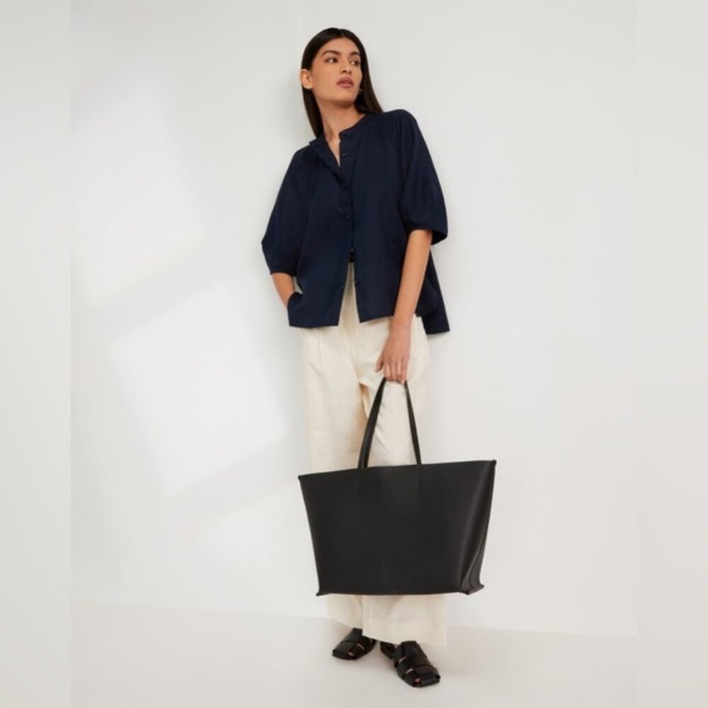 Everlane 100% Linen Puff Sleeve Shirt | Small